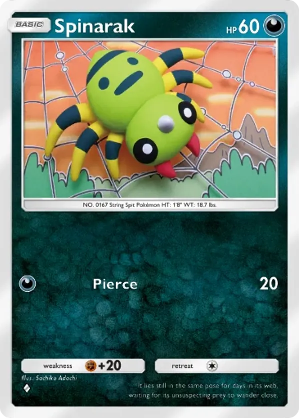 Spinarak card front