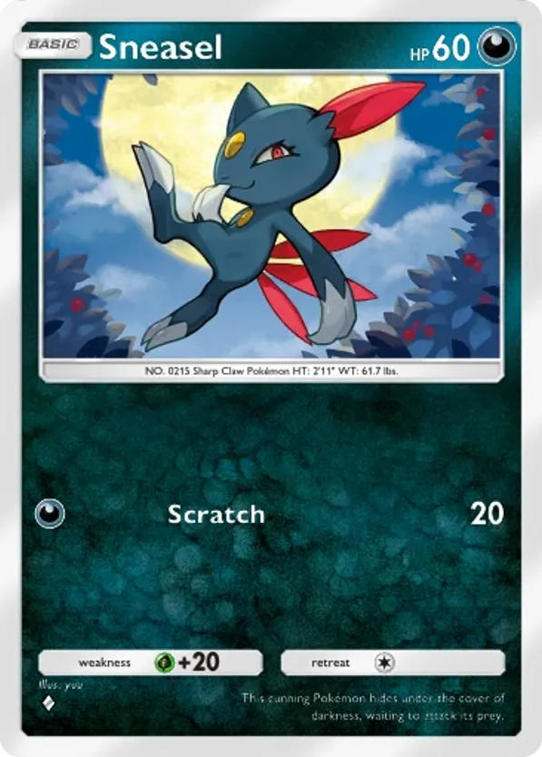 Sneasel card front