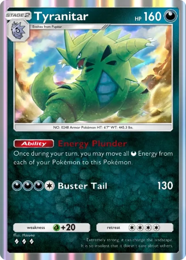 Tyranitar card front