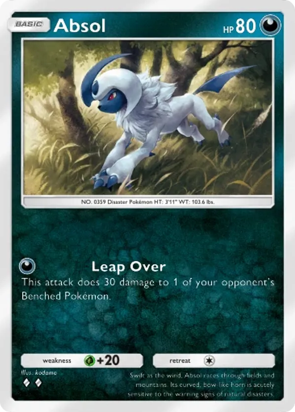 Absol card front