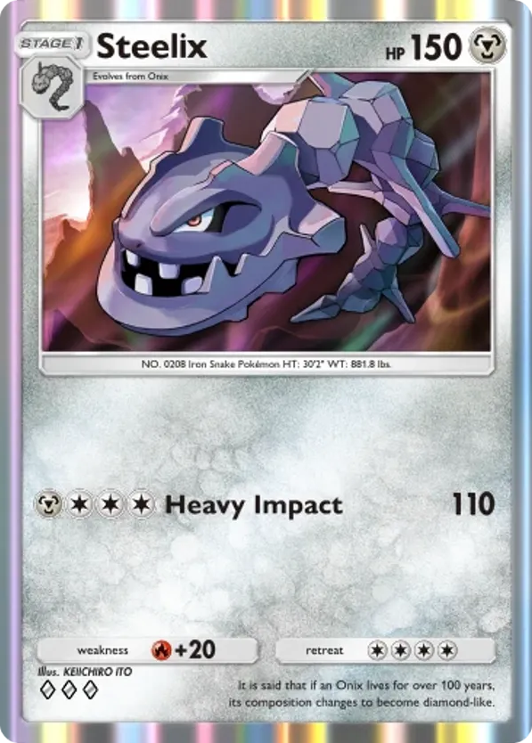 Steelix card front