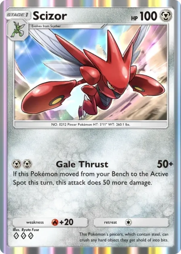 Scizor card front