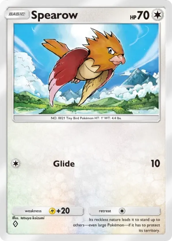 Spearow card front