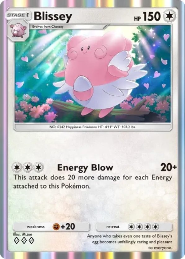 Blissey card front