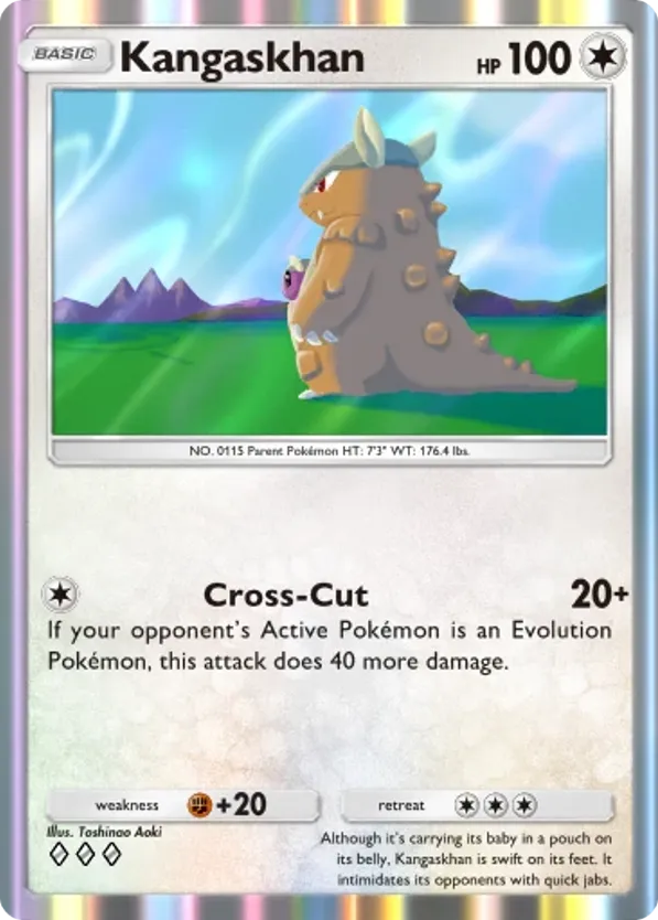 Kangaskhan card front