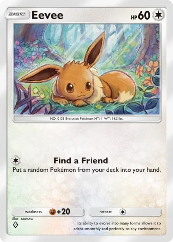 Eevee card front
