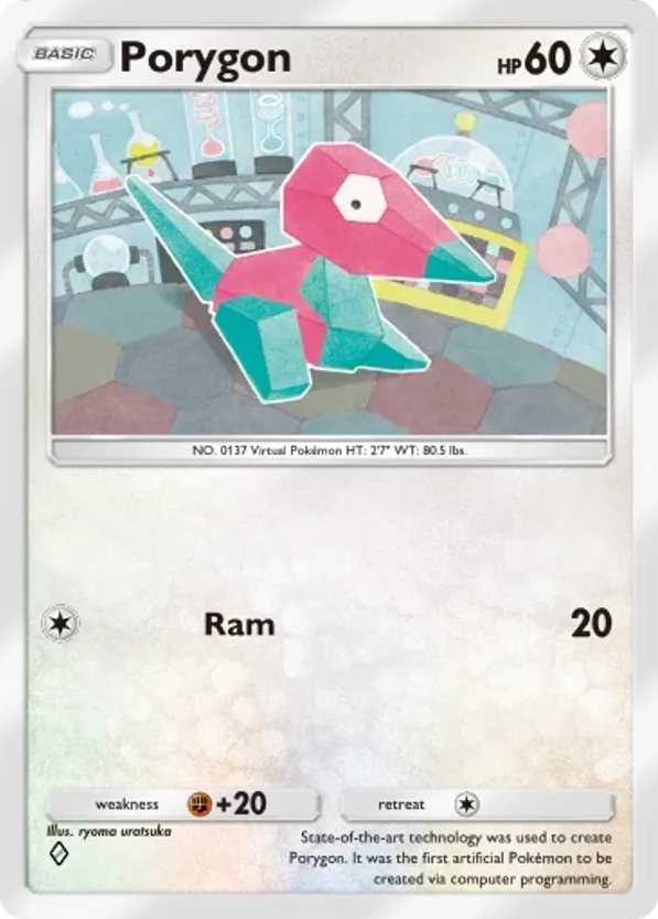 Porygon card front