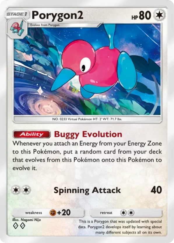 Porygon2 card front
