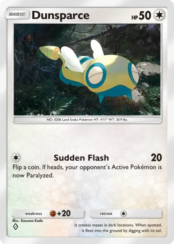 Dunsparce card front