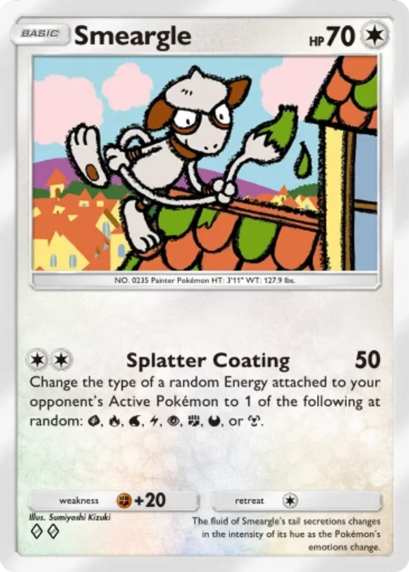 Smeargle card front
