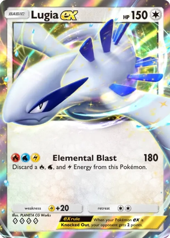 Lugia ex card front