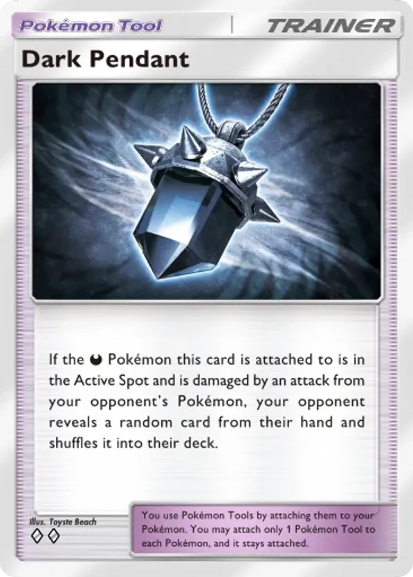 Dark Pendant card front