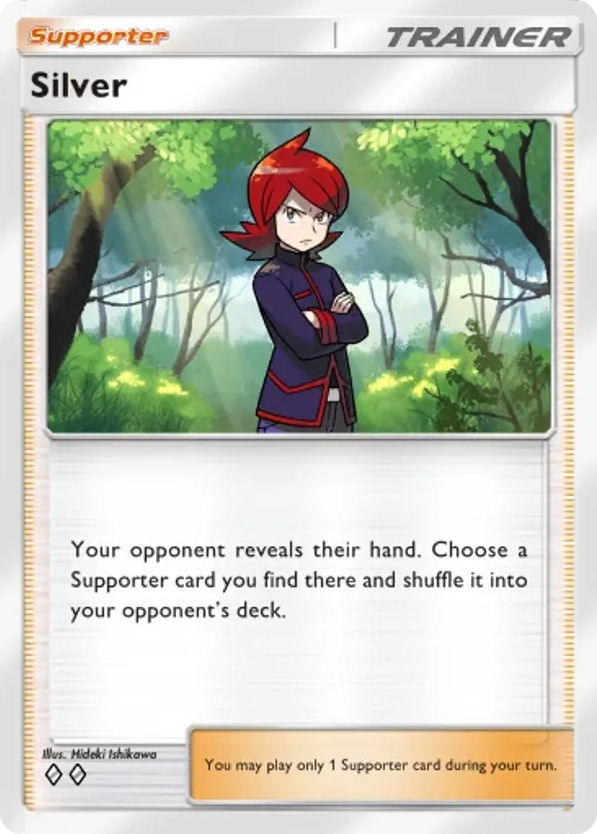 Silver card front