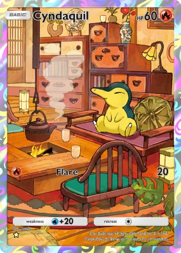 Cyndaquil card front