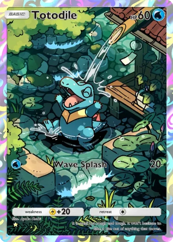 Totodile card front