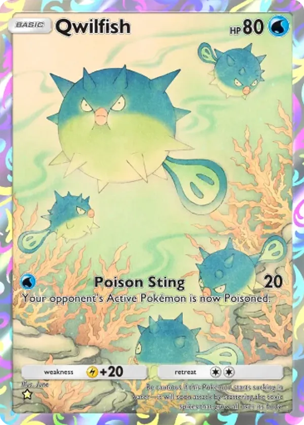 Qwilfish card front