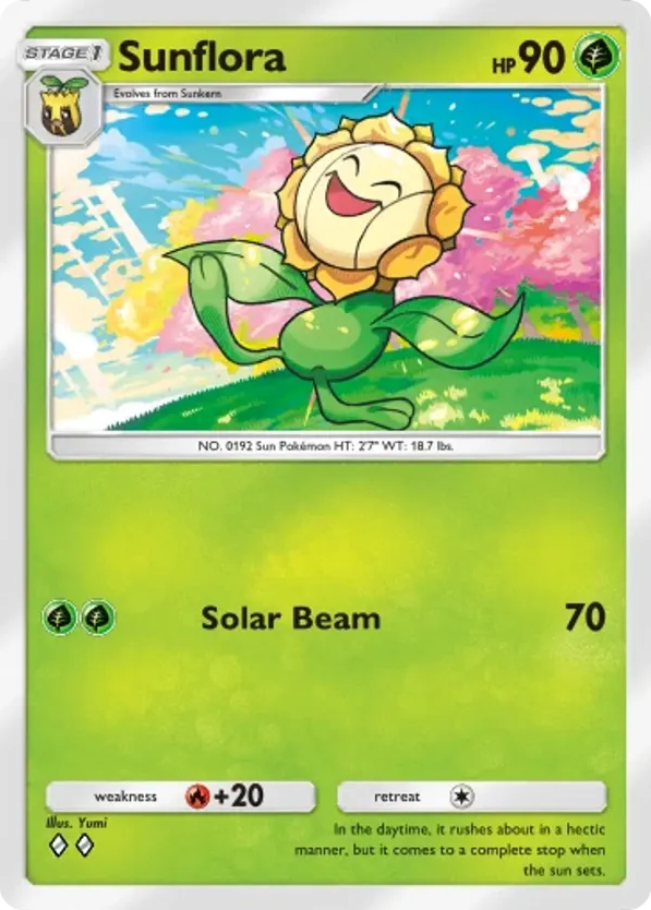 Sunflora card front