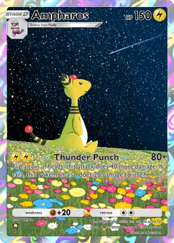 Ampharos card front