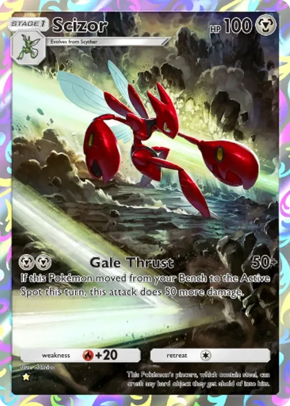Scizor card front