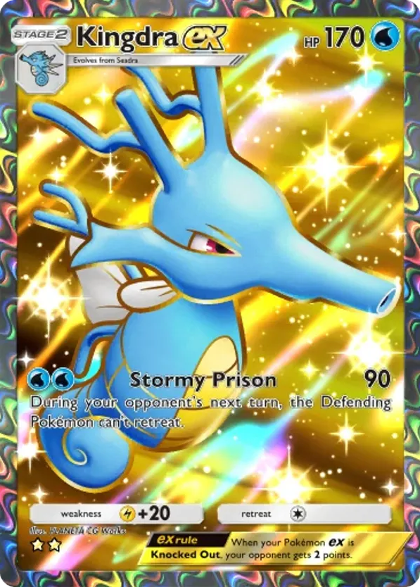 Kingdra ex card front