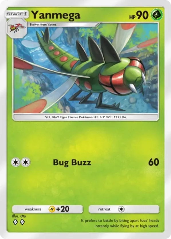 Yanmega card front