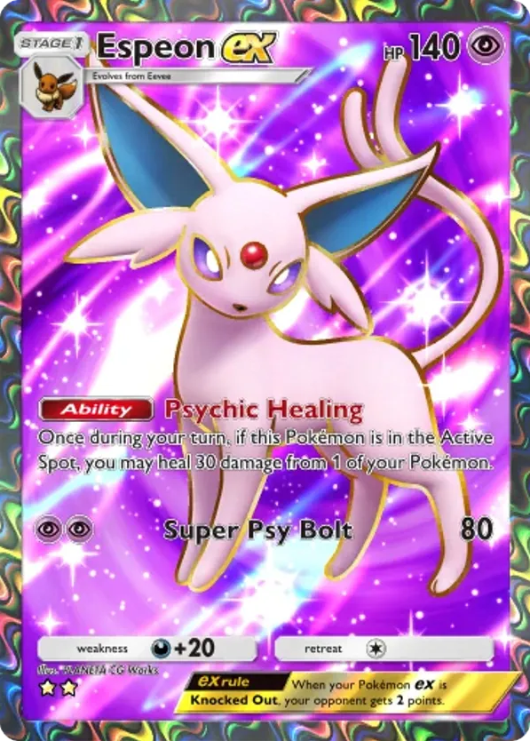 Espeon ex card front