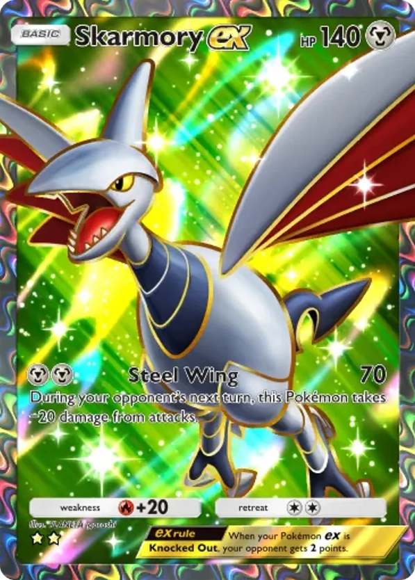 Skarmory ex card front