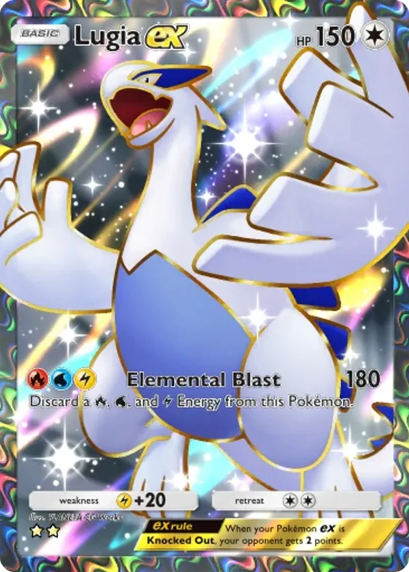 Lugia ex card front