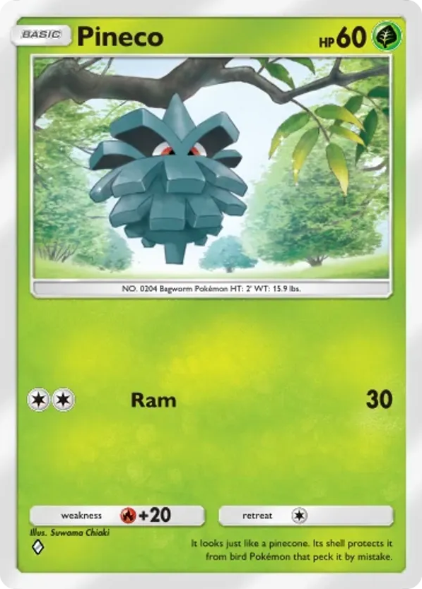 Pineco card front
