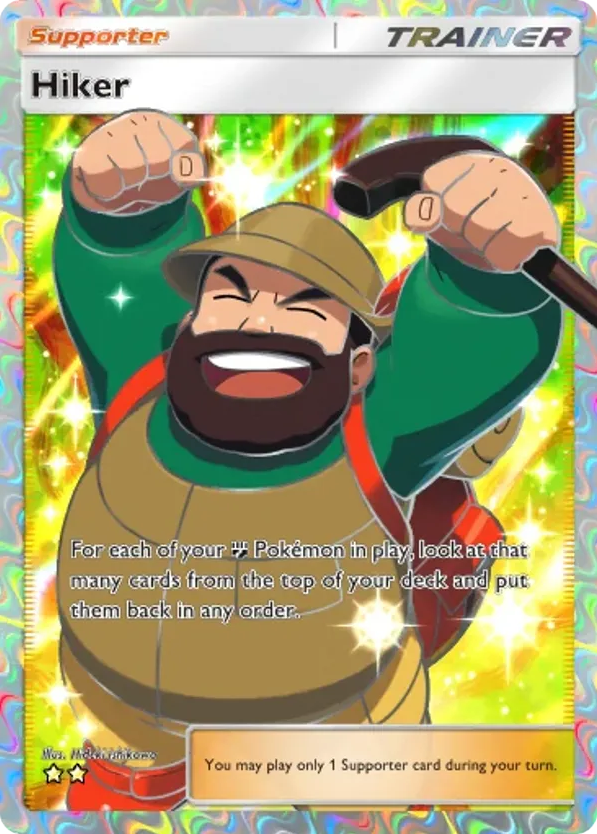 Hiker card front
