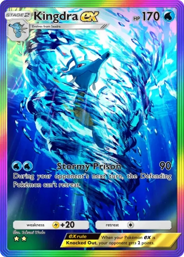 Kingdra ex card front