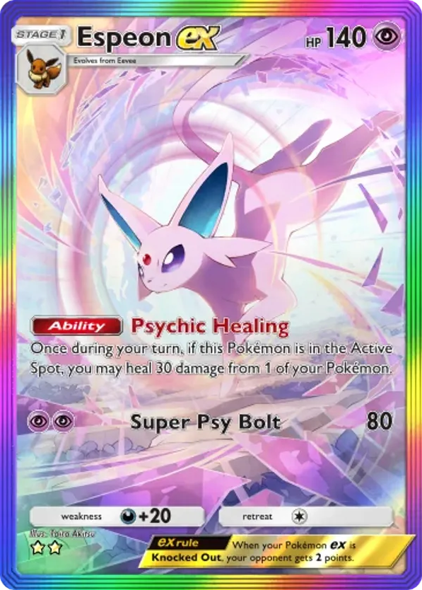 Espeon ex card front
