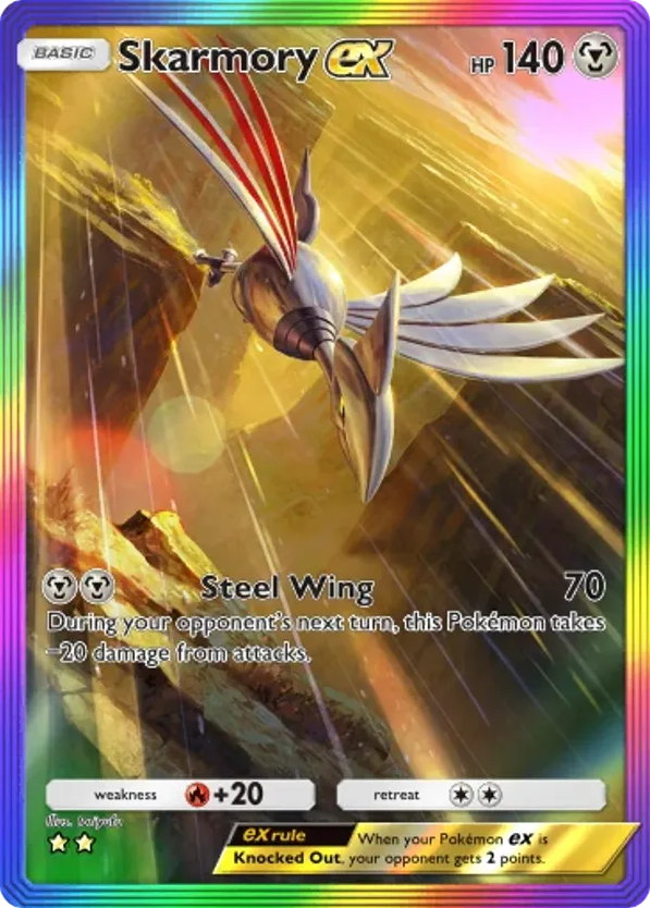 Skarmory ex card front