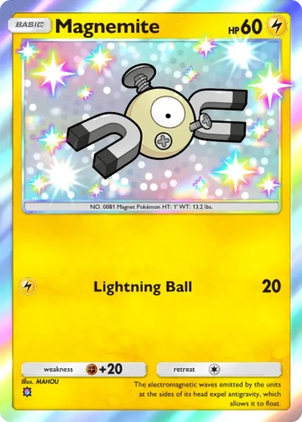 Magnemite card front