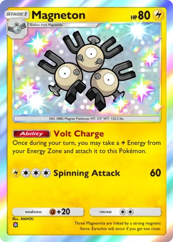 Magneton card front