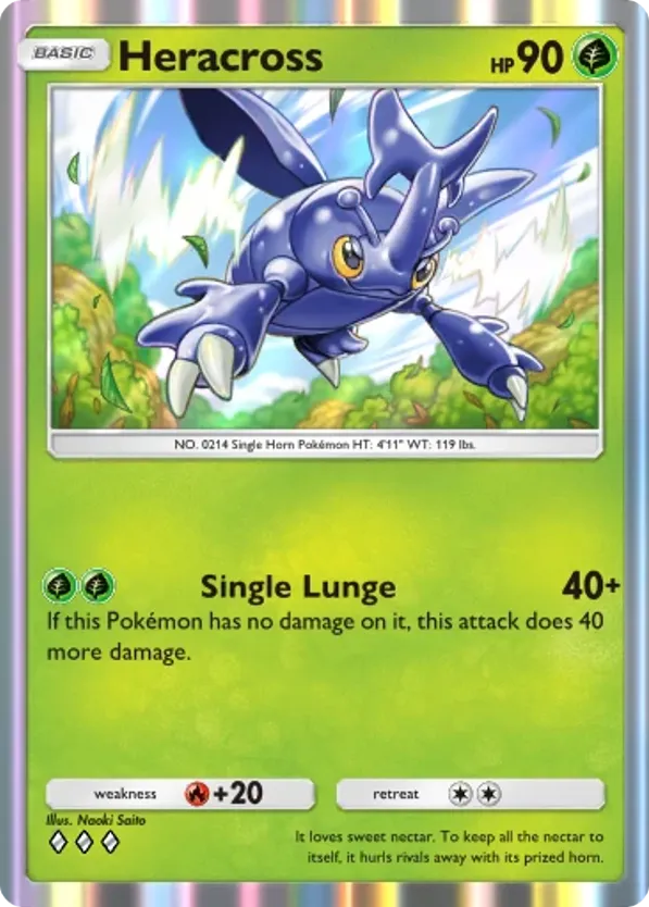 Heracross card front