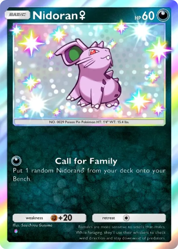 Nidoran♀ card front