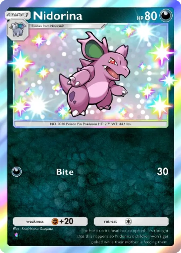 Nidorina card front