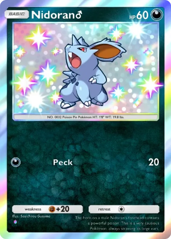 Nidoran♂ card front