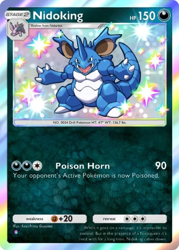 Nidoking card front