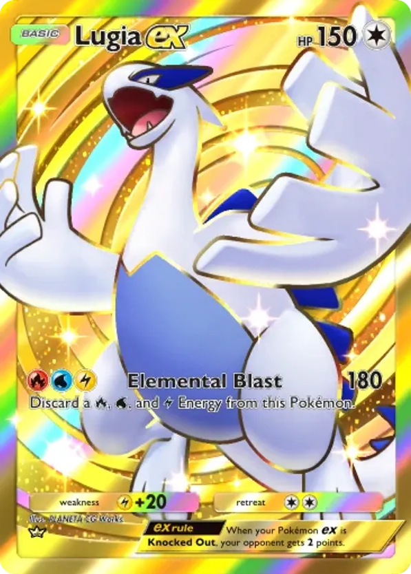 Lugia ex card front