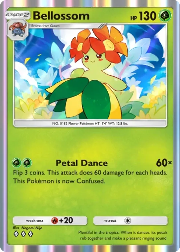 Bellossom card front