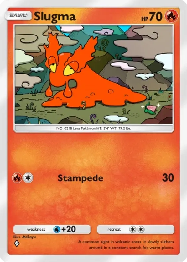 Slugma card front