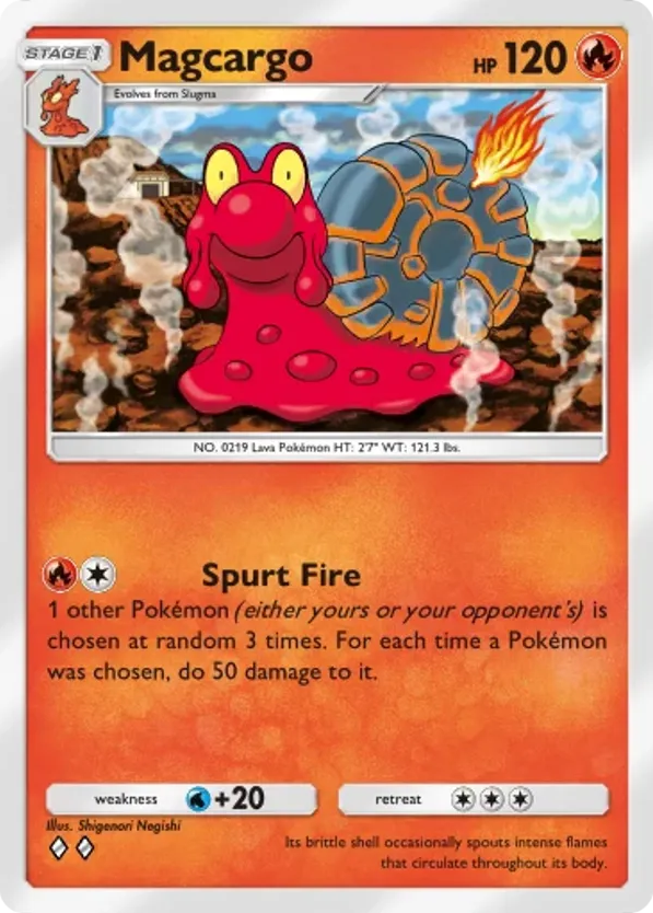 Magcargo card front