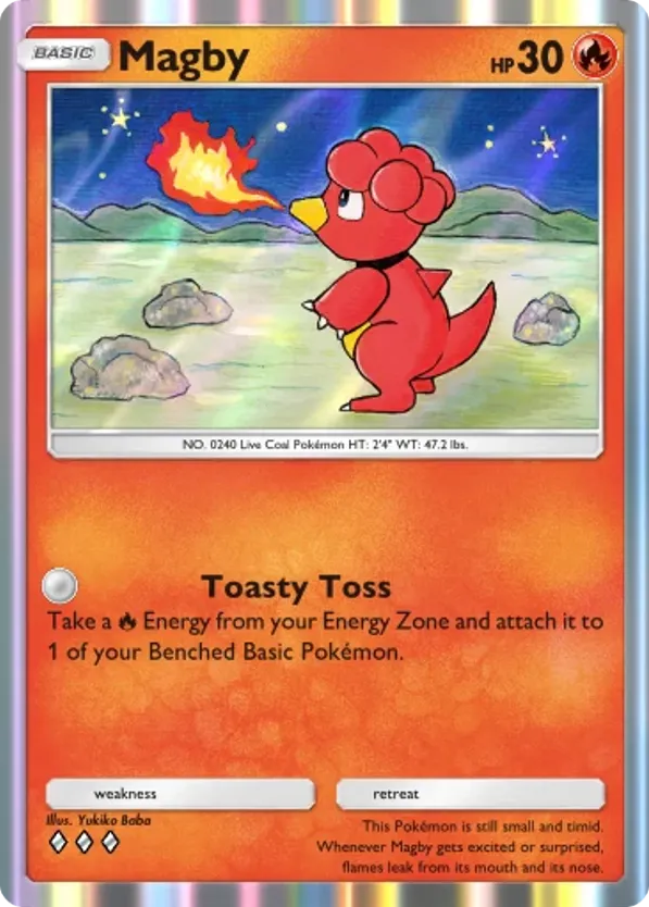 Magby card front