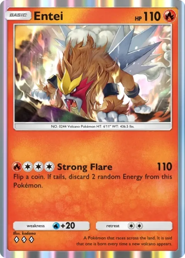 Entei card front