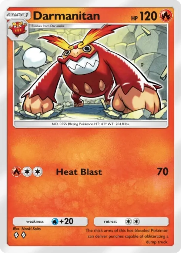 Darmanitan card front
