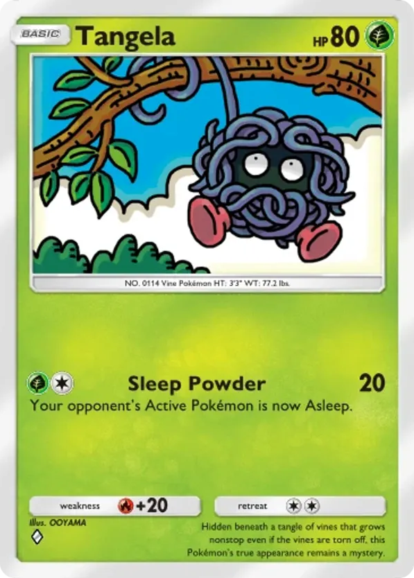 Tangela card front