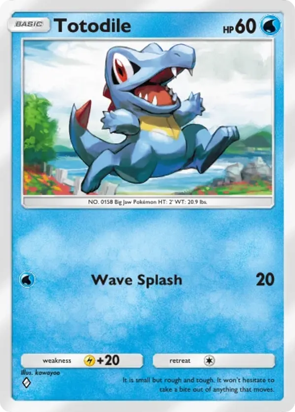 Totodile card front