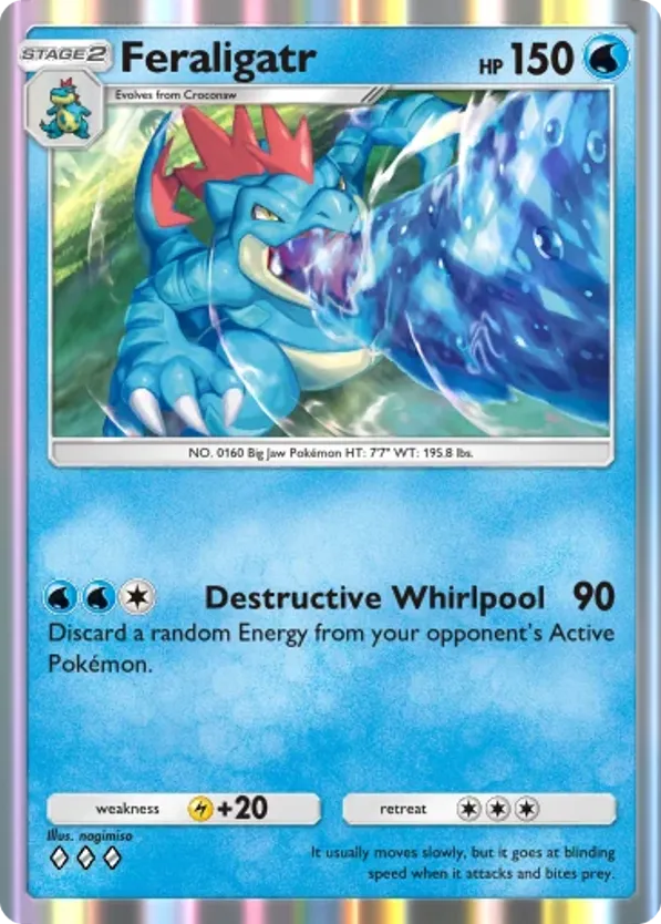 Feraligatr card front